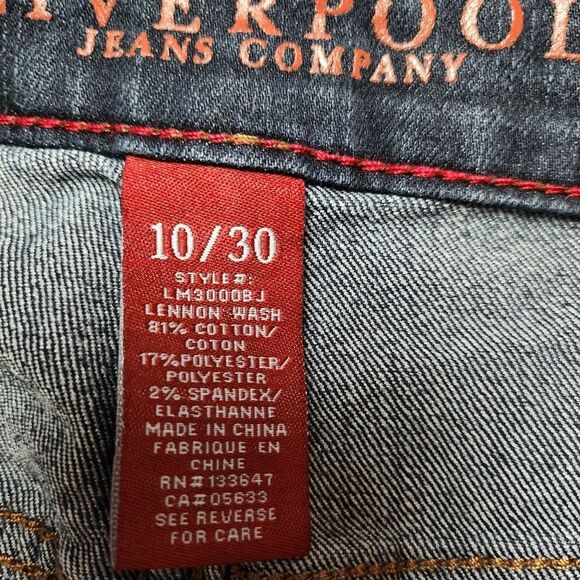 Liverpool Jeans Company Women's Sadie Straight Leg Jeans - Dark Blue Sz 10/30 - Picture 11 of 15